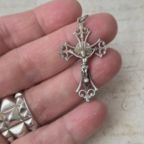 Pendentif croix argent fin - pendentif,