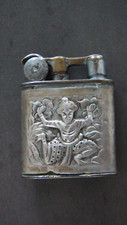 Briquet en argent massif Indochine marque MYON à nettoyer