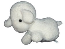 Peluche Mouton blanc idem  Boulgom 25 cm Vintage