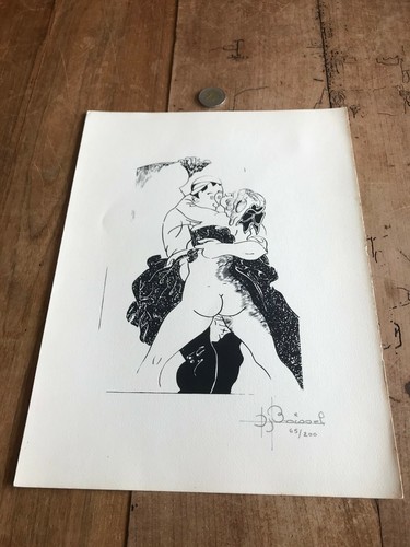 Gravure ancienne érotique - gravure, n10