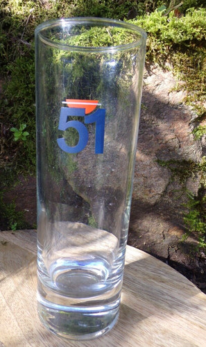 Pastis verre tube avec - 51,