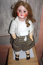 Ancienne grande poupee Unis France 301 Porcelaine yeux riboulant h:74cm T:14