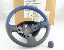 Kit Volant Et Pomello En Cuir Gris / Bleu MOMO FIAT PANDA - FIAT 50900971/1