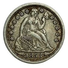 Usa One Dime 1853 Argent