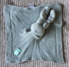 Doudou Lapin vert mailles tricot Lapidou Nattou