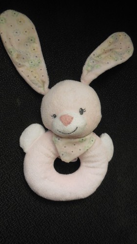 563 doudou hochet lapin rose - doudou,