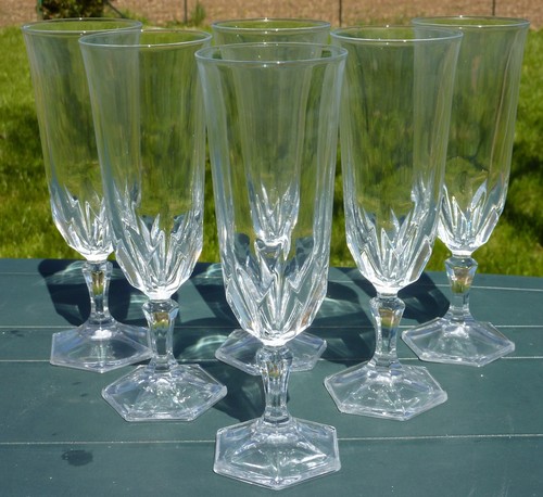 Flûtes champagne cristal - 6,