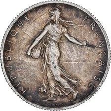 France, 2 Francs, Semeuse, 1920, Paris, Argent, TB+, Gadoury:532, KM:845.1