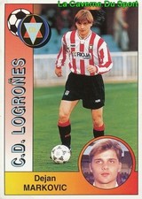 175 DEJAN MARKOVIC SERBIA CD.LOGRONES Admira STICKER CROMO LIGA 1995 PANINI