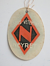 ÉTIQUETTE PUBLICITAIRE ANCIENNE SOUS-VÊTEMENT NEYRET