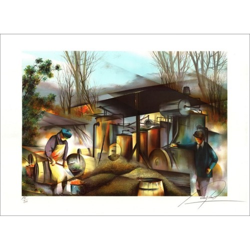 Poulet raymond lithographie - poulet,