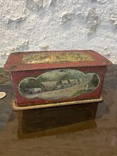 LIPTON TEA - Boite ancienne tole lithographiée de forme originale
