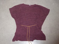 Tunique maille bordeaux chiné