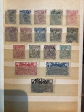 GUYANE. 1904/07. VIEILLE SERIE COMPLÈTE DE 17 TIMBRES DIFFÉRENTS. BELLE COTE
