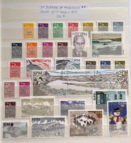 Timbres saint pierre - timbres, et