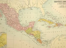 1879 Ancien Carte Mexico