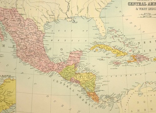 1879 ancien carte mexico - 1879,