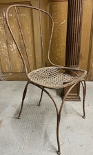 Chaise de Jardin Ancien Vintage XIXeme Salon Banc Fauteuil