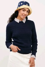 Pull laine Mérinos maille ajourée Marque COMPTOIR DES COTONNIERS 