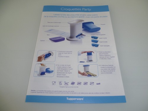 Tupperware neuve fiche double - tupperware,