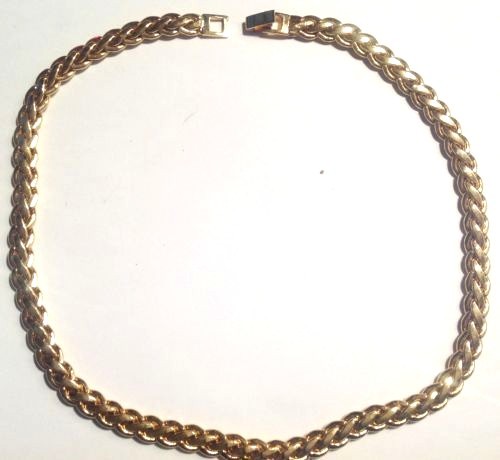 Collier vintage rodié fin - collier,