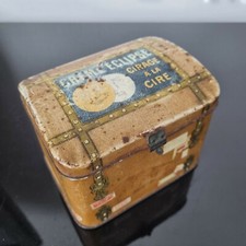 CRÈME ECLIPSE - Rare Boite Ancienne en Forme De Malle De Voyage Rare French Box