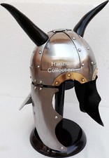 Déguisement chevalier médiéval armure casque guerrier barbare viking avec cor...