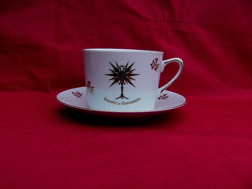 Tasse sur soucoupe souvenir - soucoupe,souvenir, de