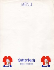 * 2 MENUS BIERE LUTTERBACH ET