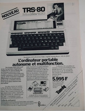 Tandy TRS-80 Vintage Print Ad !! " The standalone, multifunctional laptop "