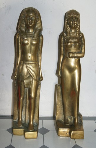 Couple pharaon statuettes - couple,
