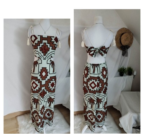 Robe longue fendue été femme - robe,