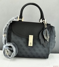 Free Ship USA Chic Handbag GUESS Satchel Tote Nissana Ladies Coal Prime Bag