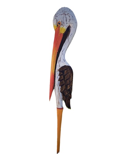Pelican yard stake art - yard,