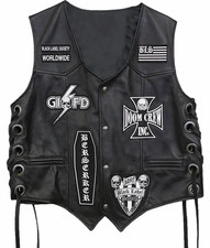 Zakk Wylde Leather Denim Vest
