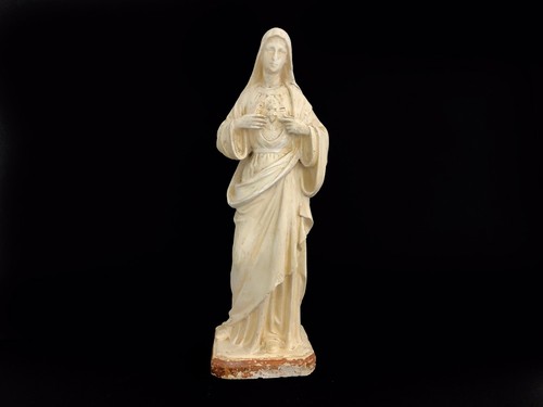 Statue vintage vierge marie - statue,