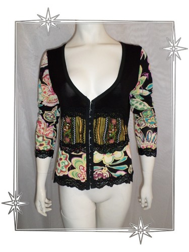 Gilet fantaisie noir - -,