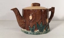 Ancienne Théière Antique - Céramique Staffordshire Angleterre Design Nature