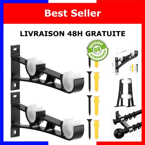Supports tringle rideaux - tringle, à