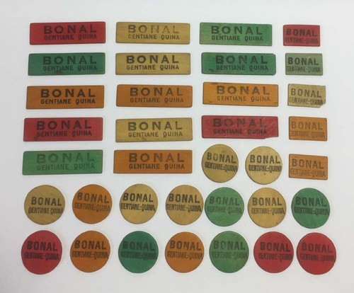 Lot jetons bistrot bonal - de,
