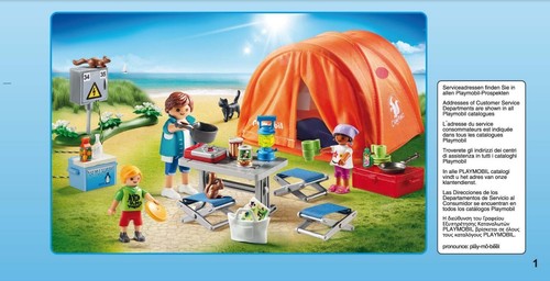 Playmobil 70089 tente - tente, et