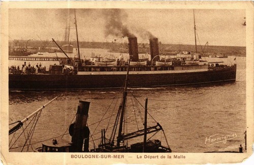 Cpa boulogne sur mer le - mer,