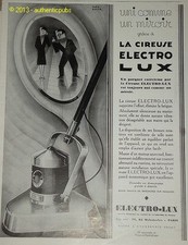 PUBLICITE ANCIENNE DE 1929 ELECTRO-LUX CIREUSE ART MENAGER THEO ROGER AD