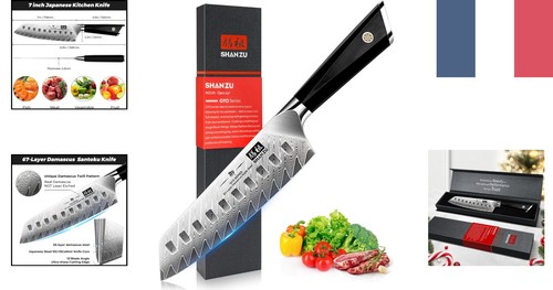 Couteau santoku damas - couteau, 18