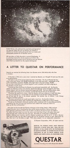 Questar 1974 original print - 1974,