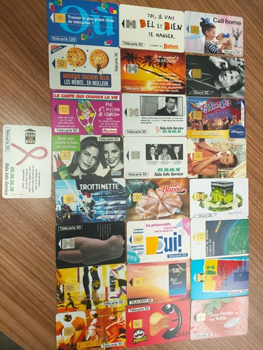 Lot télécarte carte - 25,