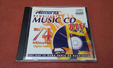 RARE MEMOREX CD-RW AUDIO 74 min* Blank MUSIC CD-RW 74 DA Digital Audio 2000 