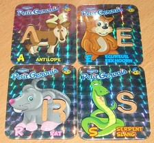 DANONE PETIT GERVAIS LOT DE 4 MAGNET ALPHABET BELGIUM