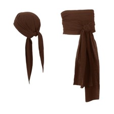 Foulard pour tête de pirate, chapeau, ceinture médiévale, costume de pirate