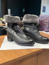 Bottines femme cuir fourrés marque Heschung Noirs- Taille 37